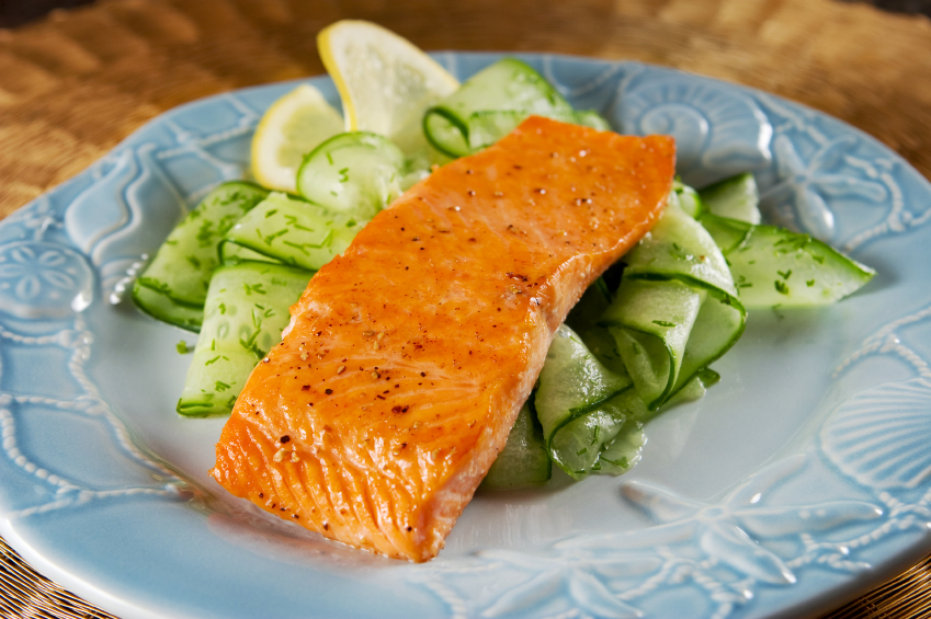 30Minute PanSeared Salmon with Baby Bok Choy and Shiitake Mushrooms