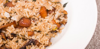 kale and squash rice